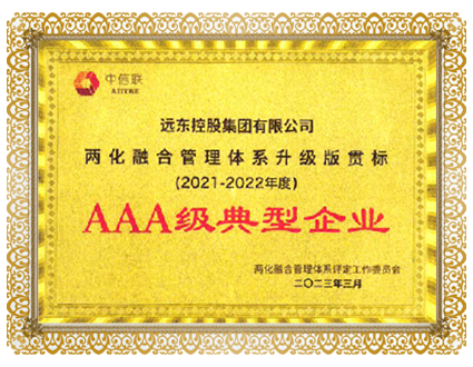 兩化融合管理體係升級版貫標AAA級典型企業