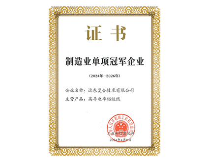 製造業單項冠軍